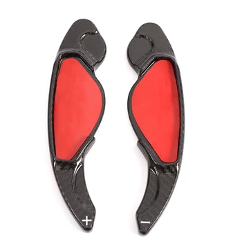 

Premium Real Carbon Fiber Paddle Shifter Extensions Fit for Leopard XJ XF XE XK,Fit for Land Rover Evoque Discovery Sport