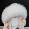 Women New Faux Fox Fur Scarf Winter Hood Fur Decor Shawl Collar Multicolor Fake Fur Scarf Winter Coat Fur Collar Accessories 3