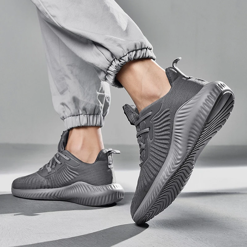 Новые мужские кроссовки flyknit с амортизацией, качественные кроссовки, мужская обувь, легкие спортивные кроссовки для мужчин, большие