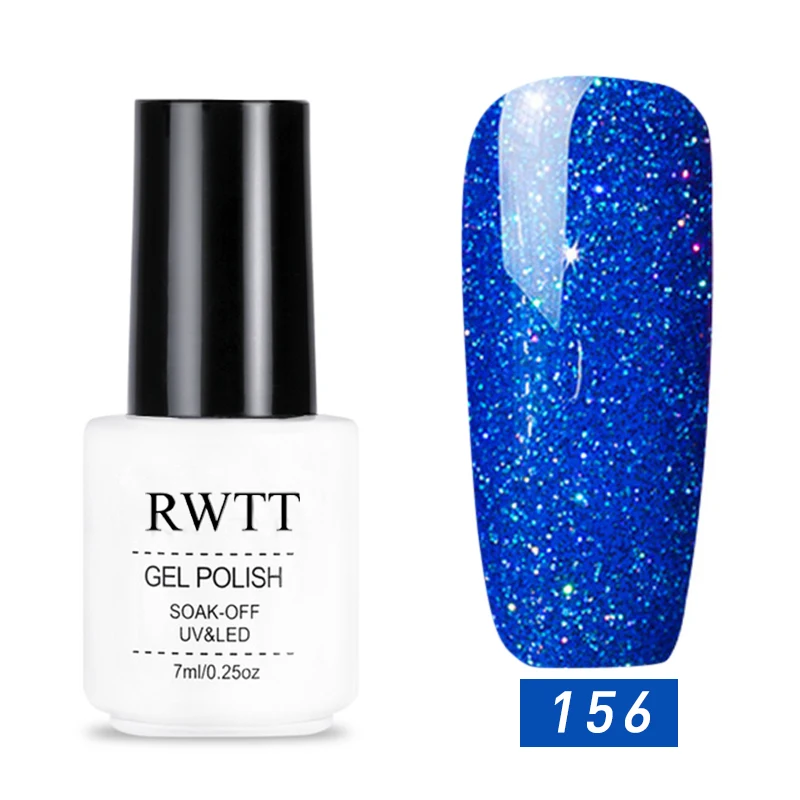 RWTT Гель-лак для ногтей чистый цвет Полупостоянный Базовый Топ нужен УФ светодиодный светильник для маникюрный лак краска Гибридный гвоздь гель - Цвет: 156