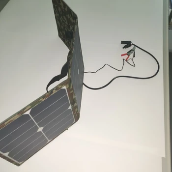 

Wholesale Sunpower Foldable Solar Panel Charger Bag with Dc Connector