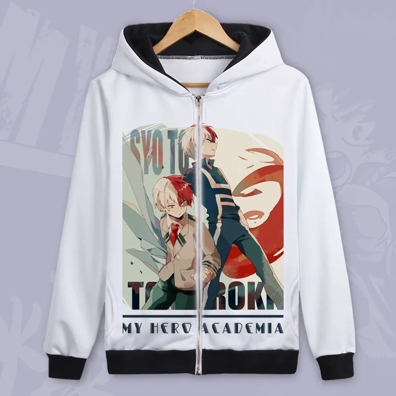 Style15 Лидер продаж, пуловер Todoroki Shoto для костюмированной вечеринки с героями мультфильма «Мой герой», флисовые толстовки с капюшоном на осень - Цвет: Style15