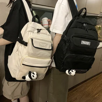 

New Cute Panda Product Large-capacity School Bag Female Fashion High School College All-match Fashion Student School BagBackpack
