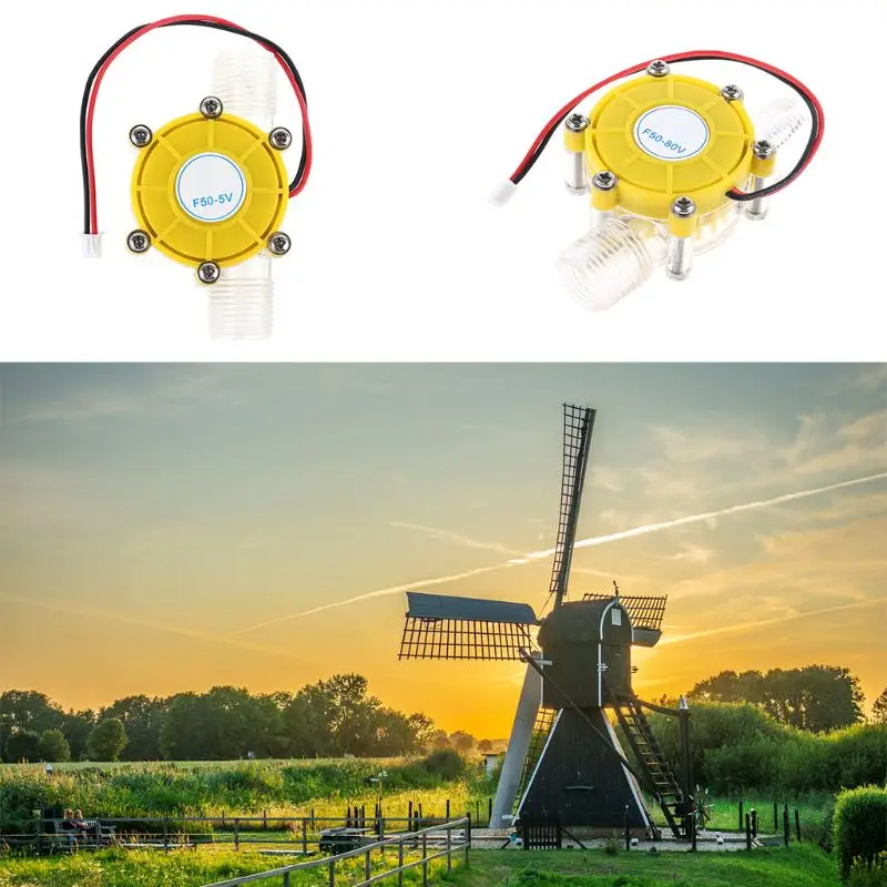 

DC 5V/12V/80V 10W Water Flow Pump Mini Turbine Flow Conversion Hydro Generator