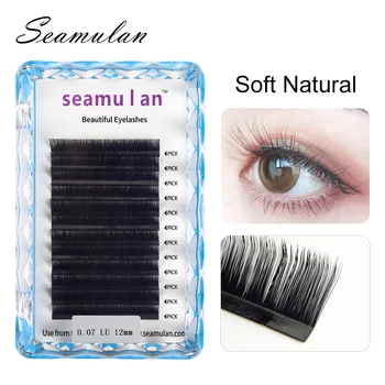 

LU curl individual eyelashes mink Natural False Eyelashes Mink Classic Eyelash Lash Extension Cilia maquiagem make up faux cils