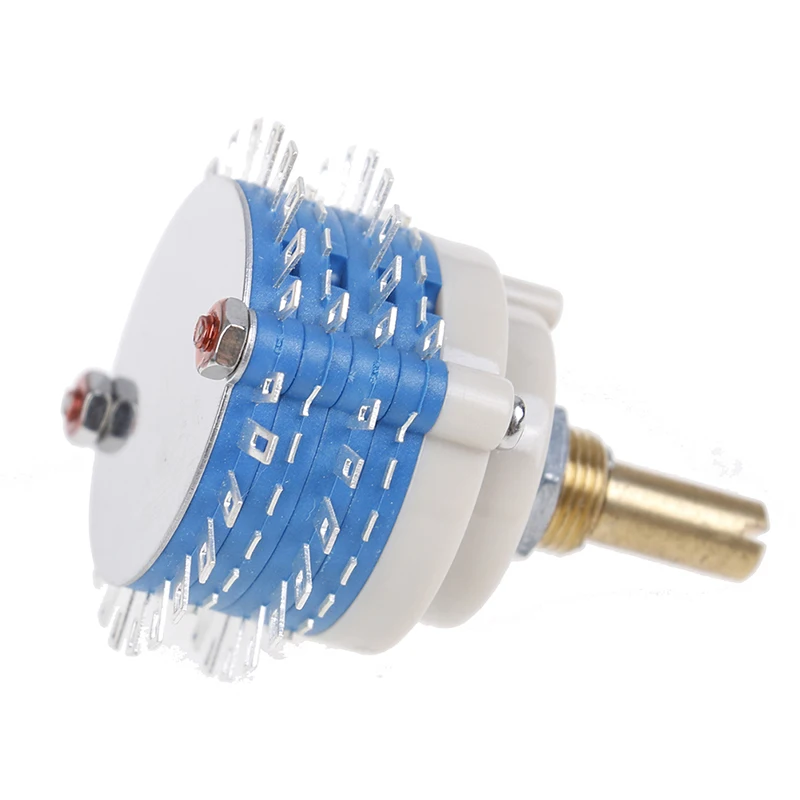 2Pole 24step 2x24 Rotary Switch DIY Pot Potentiometer Attenuator Volume Control