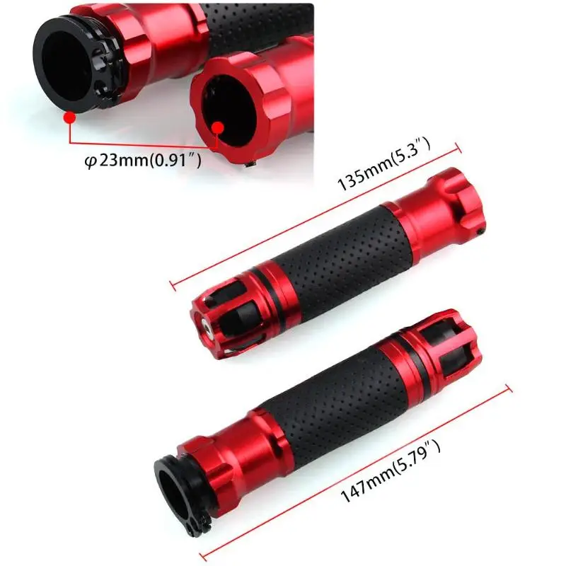 Universal 22mm Motorcycle Throttle Handlebar Durable NC Machining Technology Non-slip CNC Aluminum Rotatable Hand Grips