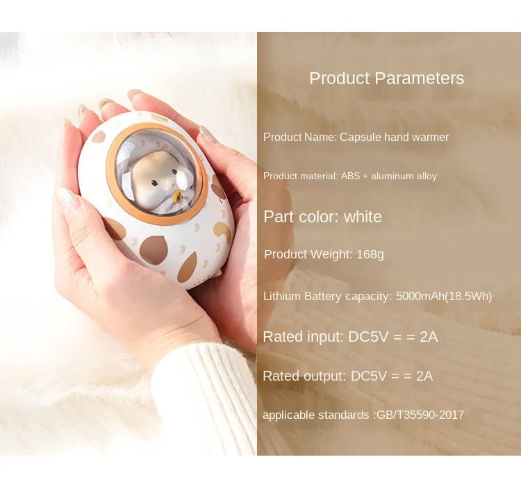 พาวเวอร์แบงค์ + มืออุ่น Butter Cat Hamster Capsule Hand Warmer ...