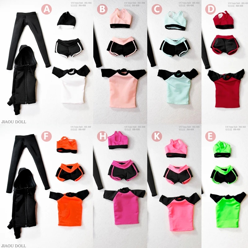 

Scale 1/6 Female Yoga Set Sports Wear Clothing Model Fit 12'' JO PH TBL Figure Body Accessories For Collection