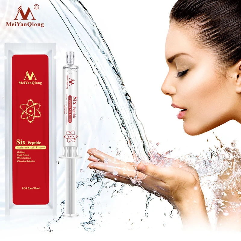 

Meiyanqiong Six Peptide Hyaluronic Acid Essence Anti Aging Anti Wrinkle Lifting Face Serum Repair Concentrate Skin Care