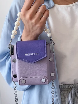 

S.IKRR Mini Small Women's Bag Square Bag 2020 Fashion PU Leather Women's Purses And Handbags Chain Shoulder Messenger Bags