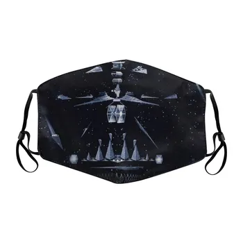 

1pcs Print Face Mask Black Mouth Mask Reusable Dustproof Mask Washable Filter Mascarillas Face Shield Masque Facial Mask Cover