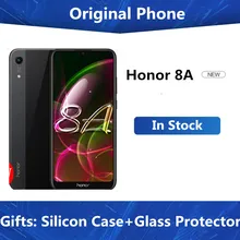 DHL Быстрая Honor 8A 4G сотовый телефон 6,09 дюймов MTK6765 Android 9,0 8.0MP+ 13.0MP камера 3020 мАч разблокировка лица 3 ГБ 64 ГБ