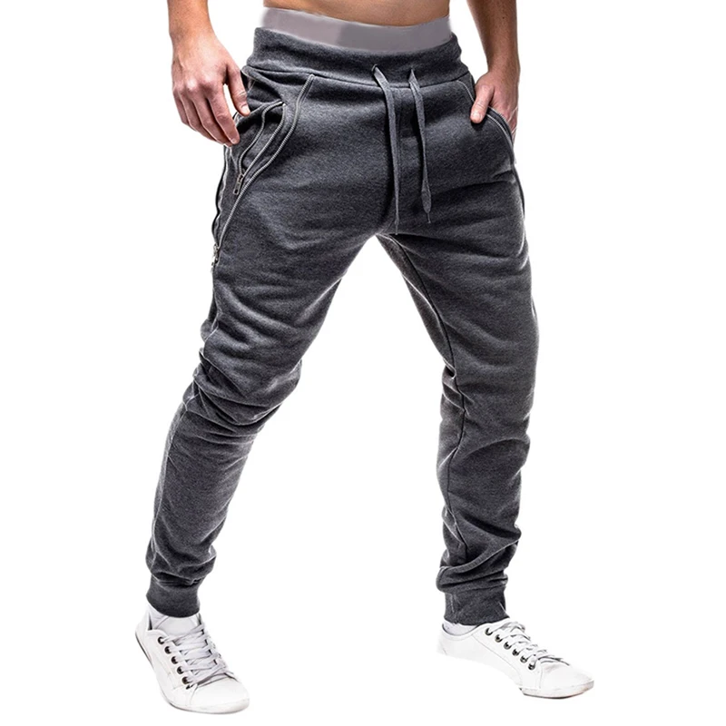 2020 New Men Running Pants Solid Casual Loose Sports Leggings Hip Slim Fitness Training Gym Joggers Male Soccer Sweatpants |
