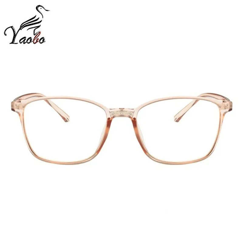 Clear Frame Eyeglasses Black Square Shaped Small Eyeglasses Transparent Glasses without Diopter Fashion Female Optical Frame - Цвет оправы: CHAMPAGNE