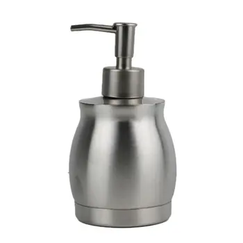 

390ml Hand Soap Pump Bottle Stainless Steel Bathroom Lotion Shampoo Dispenser For Bathroom Kitchen