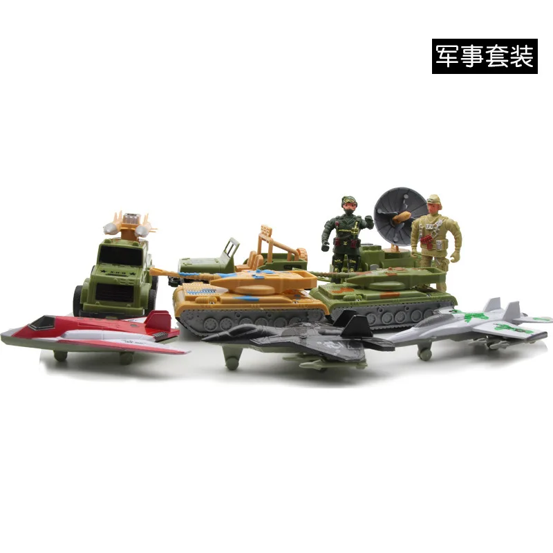 

Inertia Model Engineering Vehicle Toy Set Children Police Car Military Chariot Fire Truck Boy Car Model