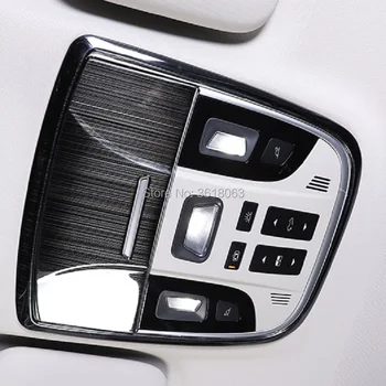 

For Haval F7 F7x 2019 2020 Stainless Stteel Car Front Rear Roof Light Reading Light Cover Frame Interior Car Styling Accessory