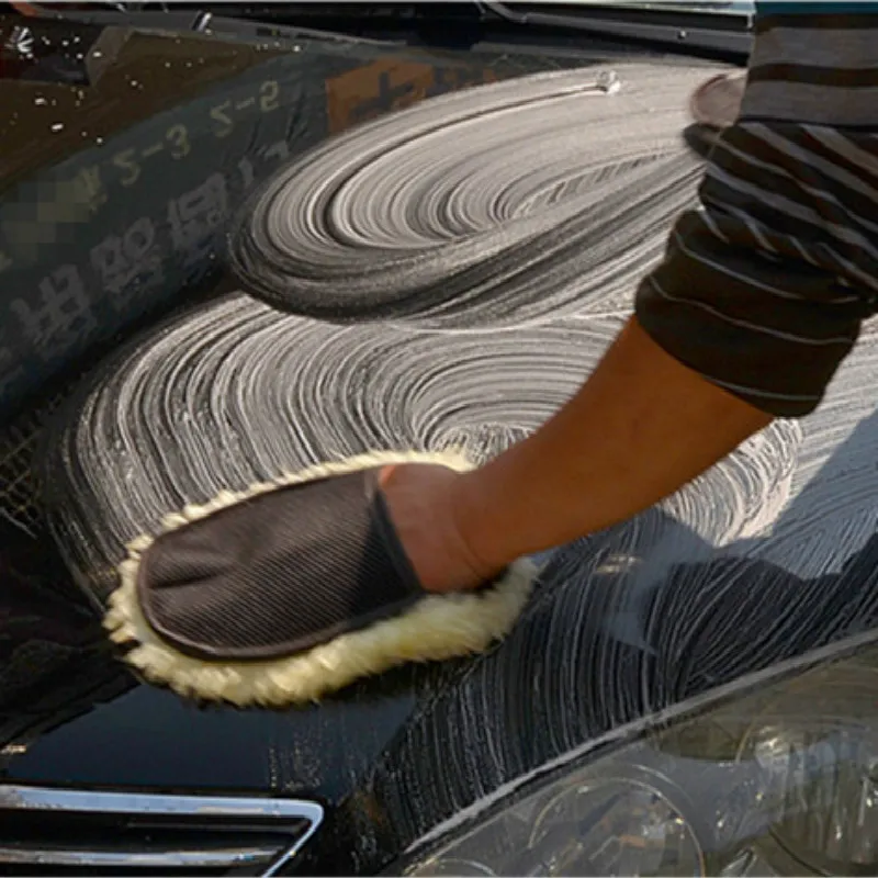 Автомобильный Стайлинг 17*25 см Автомобильная щетка для машины очиститель шерсти мягкие перчатки для мытья автомобиля щетка для чистки мотоциклетная шайба уход