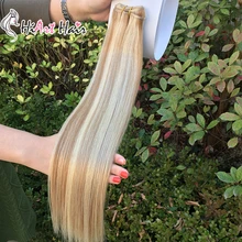 HiArt 80 г, пряди для наращивания, человеческие волосы для наращивания, двойные пряди, пряди для наращивания remy, прямые волосы для наращивания, 1" 20" 22"