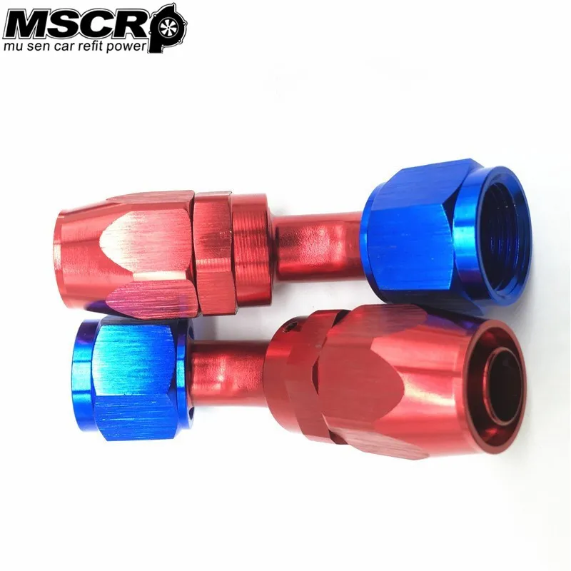 

AN6-45 45 Degree Aluminum Oil Cooler Hose Fitting Swivel Hose End Fitting Adapter Oil Fuel Line MSCRP-010107