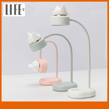 

3Life Cat LED Desk Lamp USB Charging Folding Light 3 Gear Adjustable Cat Reading Night Light Flexible Table Lamp
