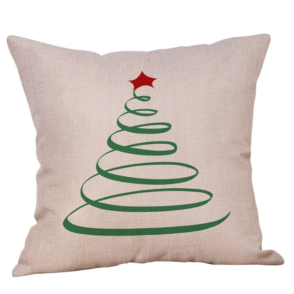 Чехол для подушки Merry Christmas чехол дивана из хлопка и льна домашний декор
