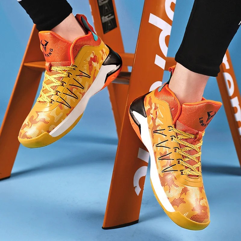 High Quality Basketball Shoes Men Sneakers Boys Basket Shoes High Top