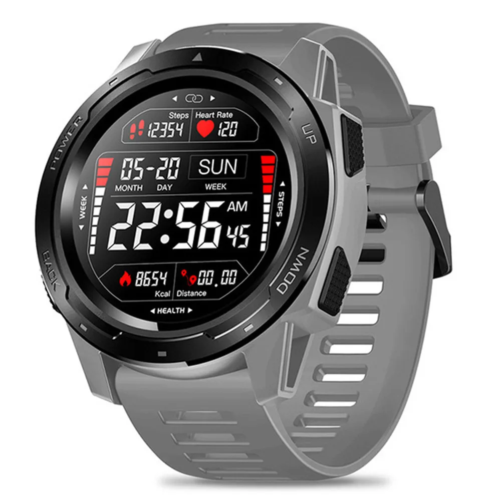 gray Zeblaze Смарт-часы VIBE 5 фитнес-трекер Smartwatch монитор сердечного ритма браслет IP67 водонепроницаемый ремешок для мужчин Женский шагомер часы - Цвет: gray