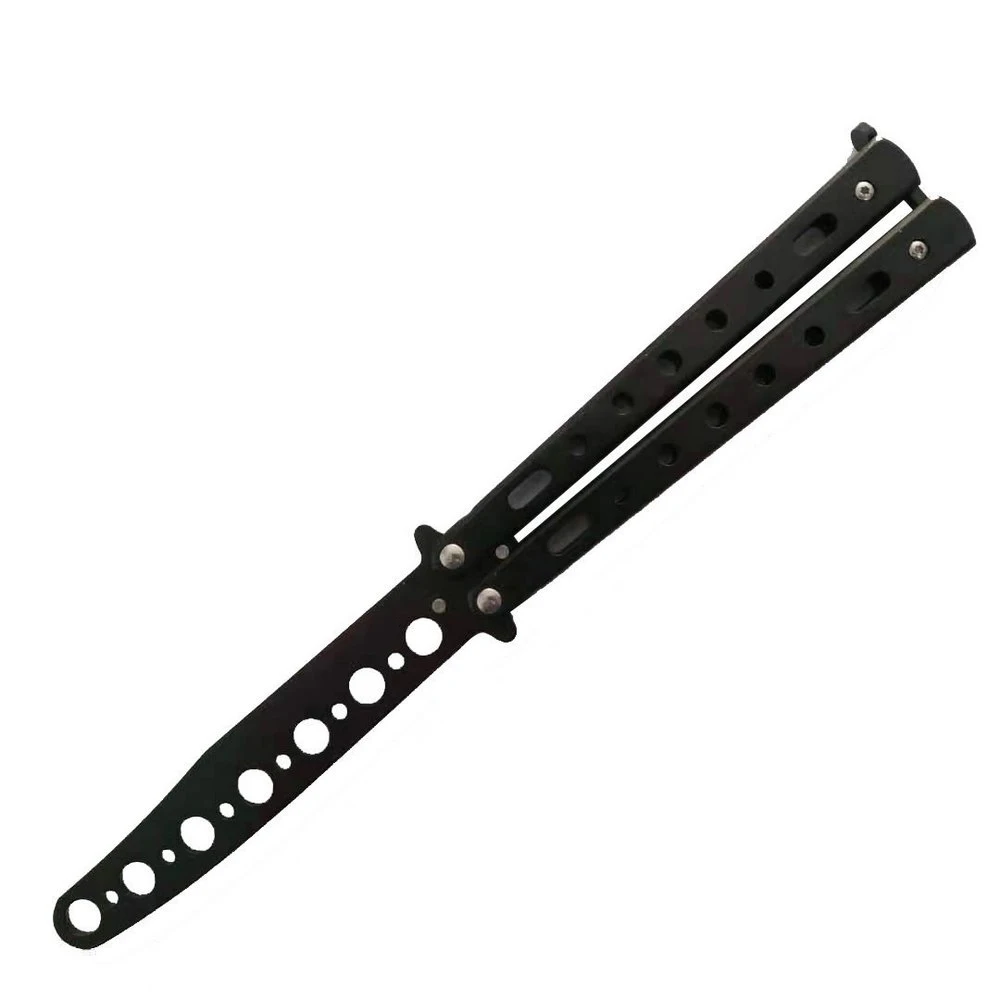 Складная бабочка тренировочный нож трансформер Blunt Balisong Карманный тренажер из