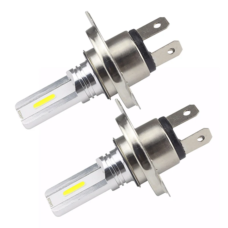 2 шт. Автомобильная противотуманная фара COB H4 30 Вт светодиодная фара Dc12V-24V 6500 к подсветка поворот Автоматическая лампочка
