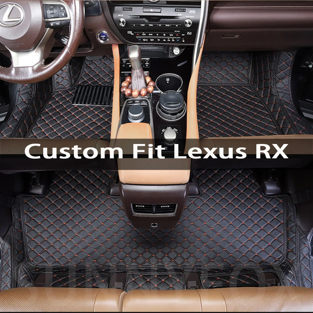 Price Real Shot Floor Mats for Lexus RX Class RX300 RX350 RX350L RX450h RX450hL 6D Full Coverage car floor mats car trunk mats