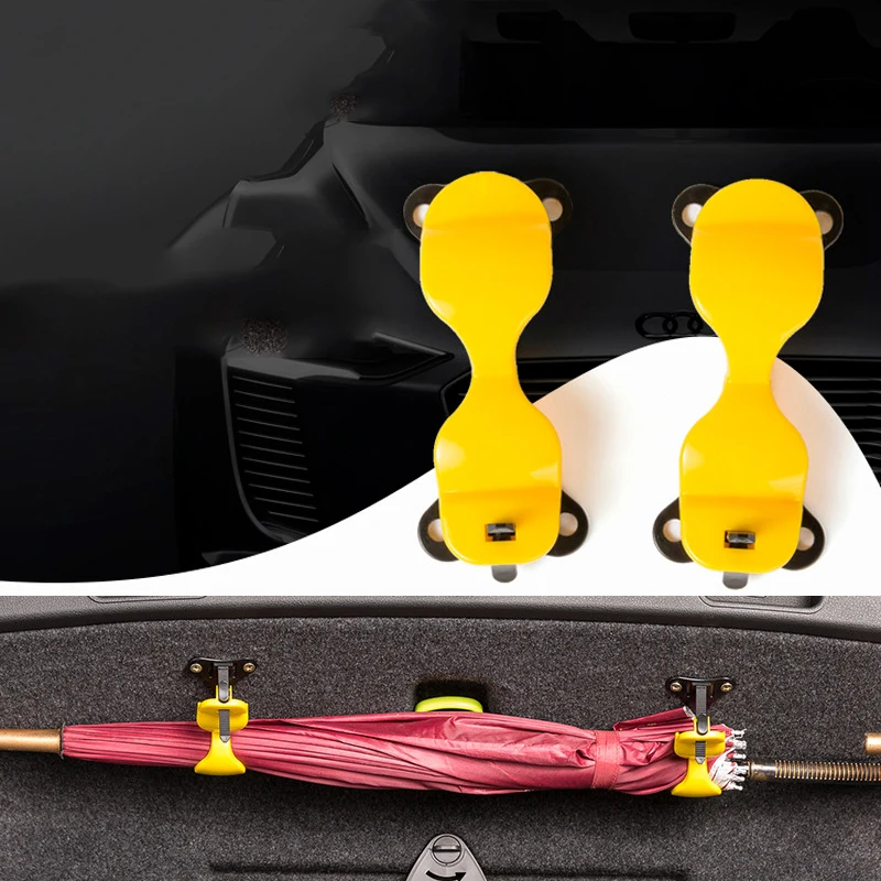 1pc Car Styling Umbrella Holder Automobile Trunk Organizer Car Rear Trunk Mounting Bracket Towel Hook for Umbrella Hanging Hook
