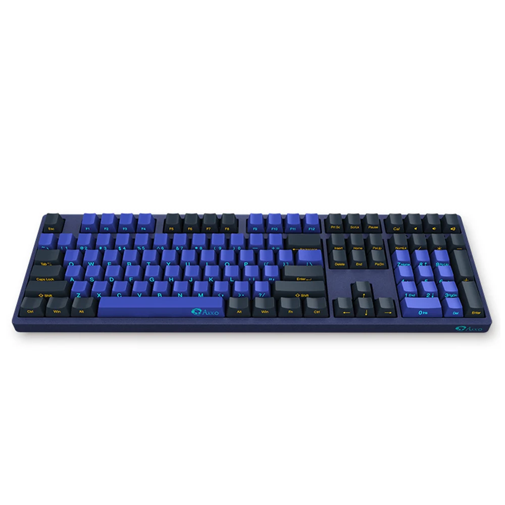 Оригинальная AKKO 3108 SP Horizon механическая клавиатура игровая с боковой надписью Cherry MX Switch 85% PBT 108 клавишами USB Проводная компьютерная игровая клавиатура - Цвет: Blueberry Blue