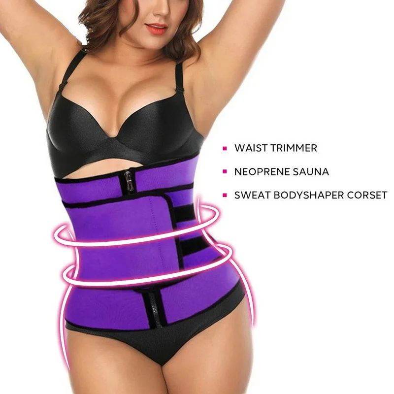 shapewear for women Neoprene Sauna Shaper Waist Trainer Corset Sweat Slimming Belt for Women Weight Loss Compression Trimmer Workout Fitness shapewear shorts