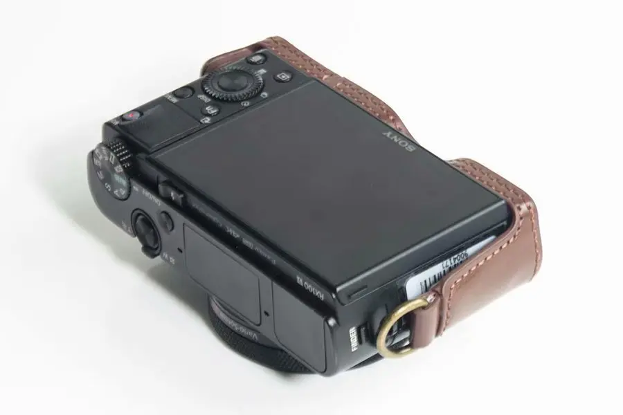 Жесткий кожаный чехол для камеры sony RX100 RX100II III RX100 IV V RX100 VI M7 M6 M5 сумка для камеры с ремешком