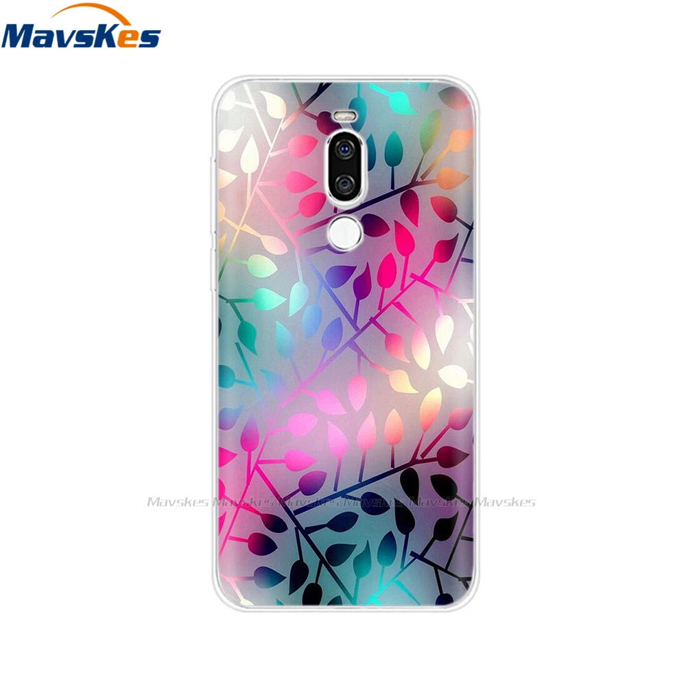 Cases For Meizu Back Cover For Meizu X8 X 8 Flowers Cat Patterned Phone Shell Cover Soft TPU Silicone Protective Cases Fundas Coque For Meizu X8 cases for meizu black Cases For Meizu