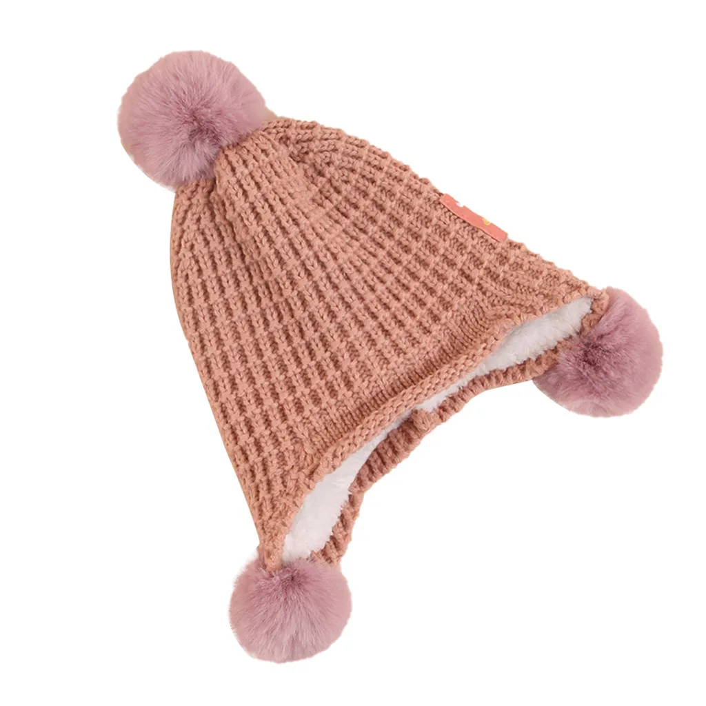 Lovely Hats For Newborns knitting Fitted Newborn Photography Props Winter Warm Solid Hat Baby Baby Hat Winter шапка детская