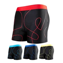 Быстросохнущие шорты, пляжный купальный костюм, плавки, одежда для плавания, мужские плавки с принтом и завязками