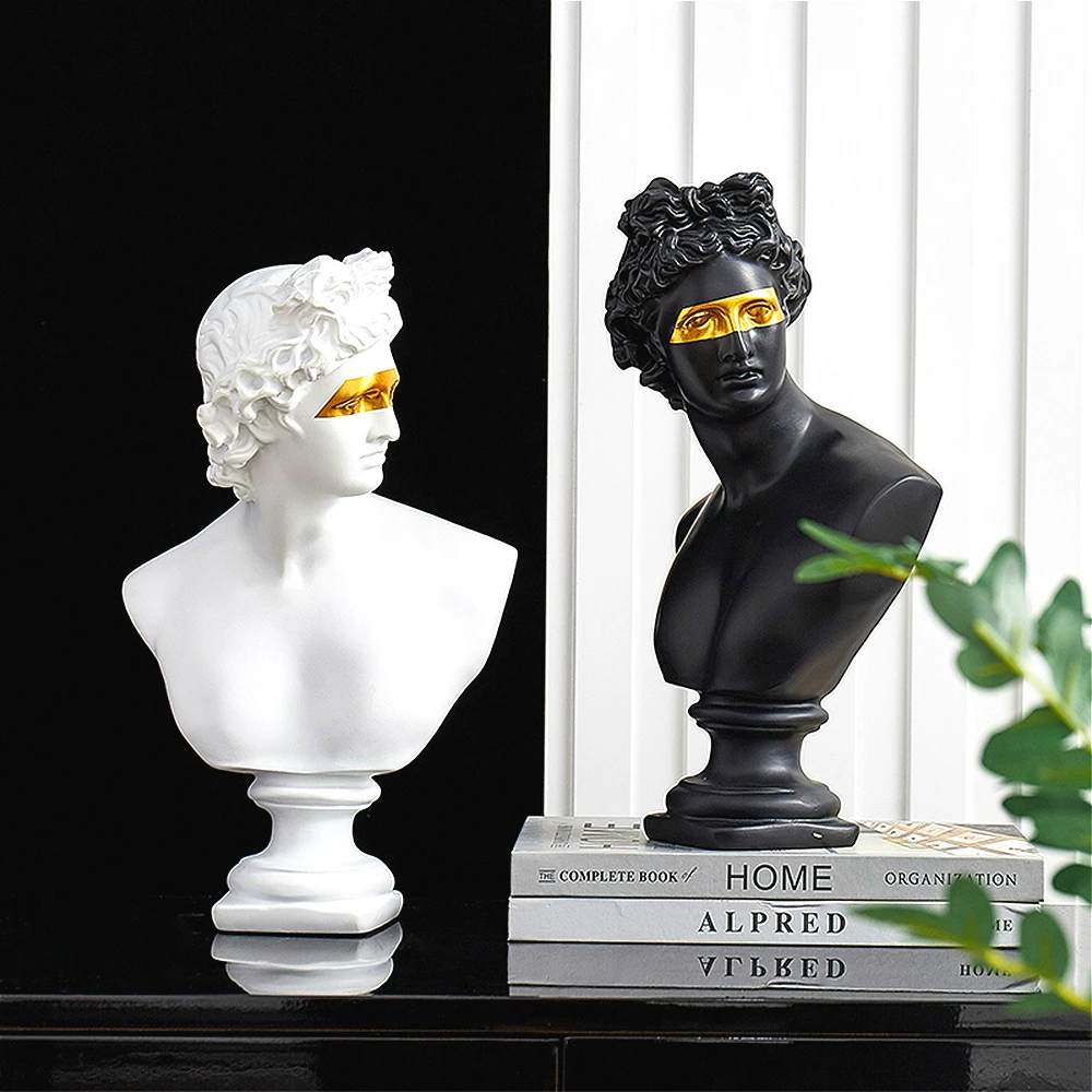 31cm 1.3kg Large Apollo Bust Statue Nordic Resin Statue Resin Gypsum Head Sculpture Apollo Portrait Home Decoration Accessories 31cm 1.3kg Large Apollo Bust Statue Nordic Resin Statue Resin Gypsum Head Sculpture Apollo Portrait Home Decoration Accessories