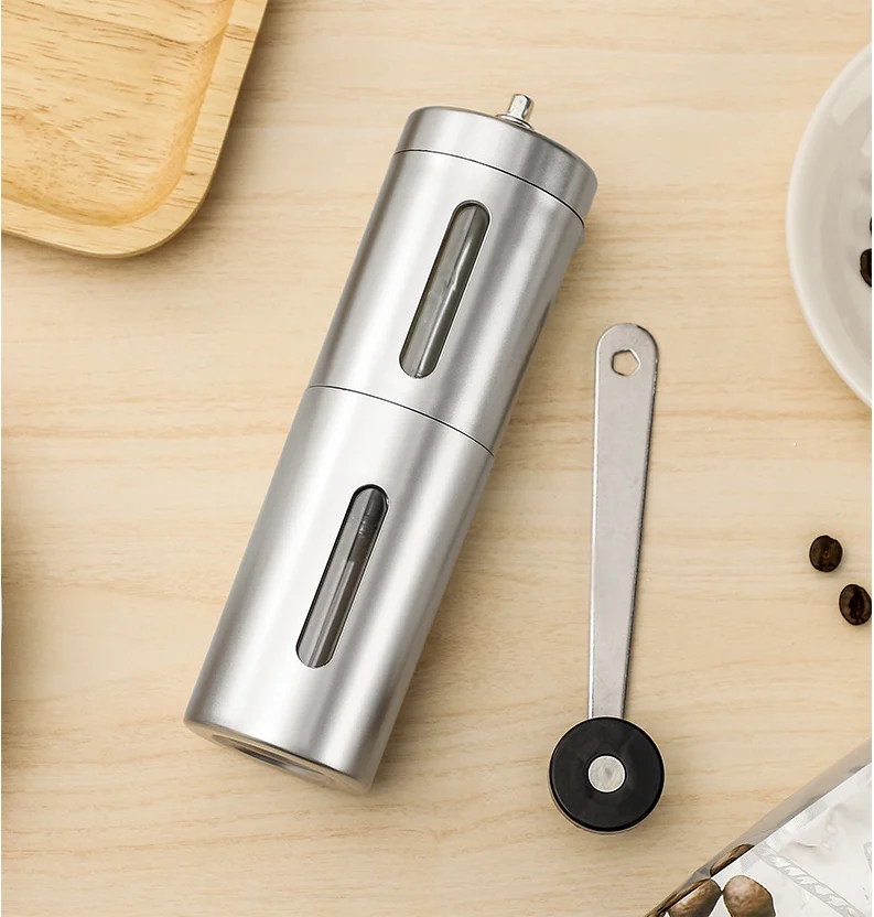 ZOTOBON Manual Coffee Grinder Make Ceramics Core Stainless Steel Hand Burr Mill Grinder Ceramic Corn Coffee Grinding Machine H95