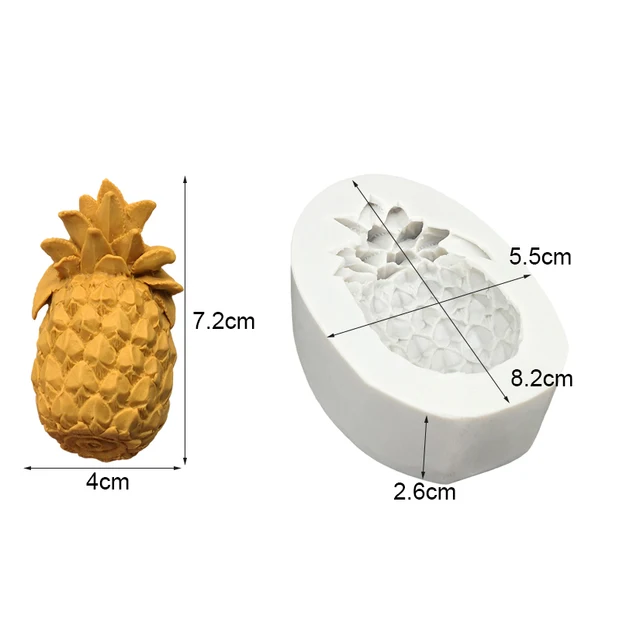 Ananász Szilikon Sütemény Sütő Penész Cukrászkutya Csokoládé Cupcake Gyanta Szerszámok Fondant Díszítő - Image 6