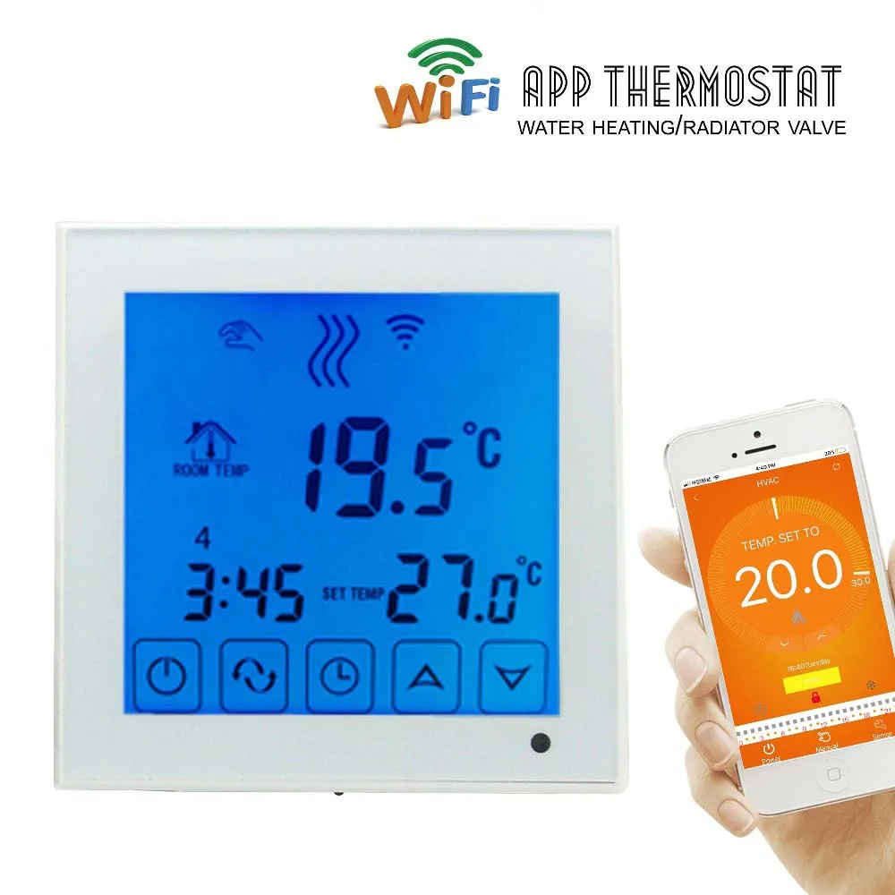 

Smartphone APP Control Boiler floor heating wifi heating thermostat with water heating/radiator valve