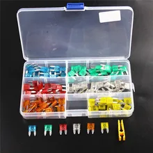 120Pcs Profil Mini Kleine Größe Klinge Auto Sicherung Sortiment Set für Auto Auto Lkw 5/10/15 /20/25/30A Sicherung mit Kunststoff Box(China)