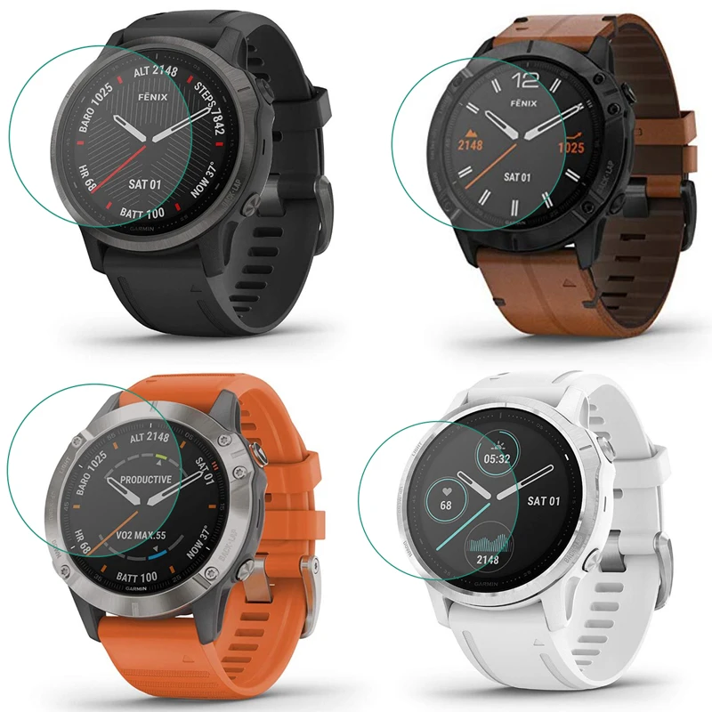 

Tempered Glass Clear Protective Film For Garmin Fenix 6 6s 6x Shapphire/Pro Sloar Fenix6 Watch Screen Protector Cover Protection