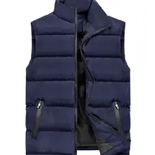 Мужской трендовый жилет в Корейском стиле большого размера, камуфляжный жилет, мужское осеннее и зимнее пальто, пуховый хлопковый жилет на каждый день