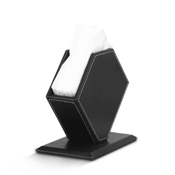 

PU Leather Household Office Polygon Tissue Paper Holder Box Cover Case Napkin Ho