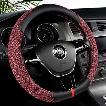 

D Shape Car Steering Wheel Cover PU Leather For Nissan Qashqai J11 Nissan X-trail T32 Golf 7 Tiguan 2019 2020 Kia Optima K5 2021