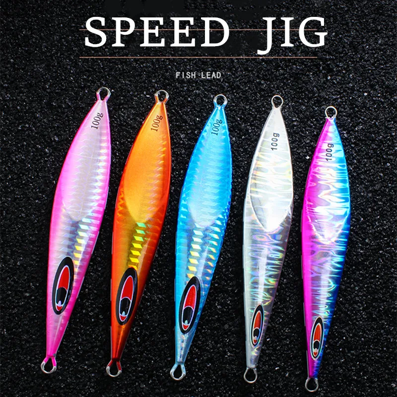 JIGGING PRO Slow Jig Lure Glowing 160g 210g 1PC Saltwater Metal Jigs ...