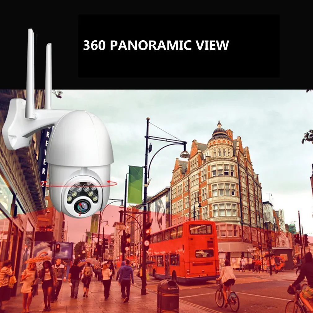 1080P PTZ IP камера Wifi наружная скорость купольная беспроводная видеокамера с Wi-Fi панорамирование наклона 4X цифровой зум 2MP сети видеонаблюдения